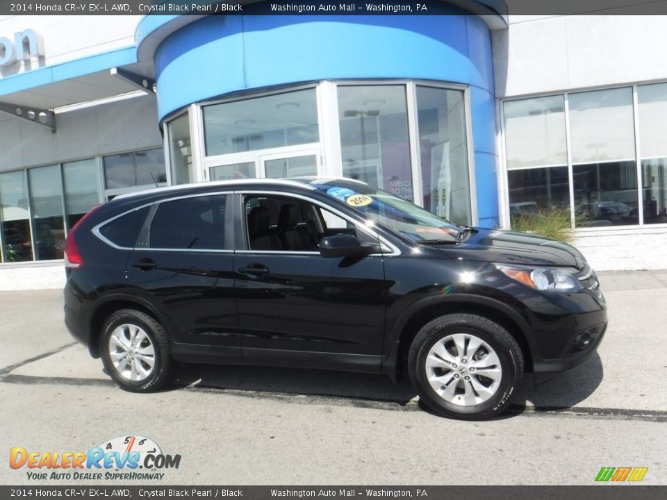 2014 Honda CR-V EX-L AWD Crystal Black Pearl / Black Photo #2