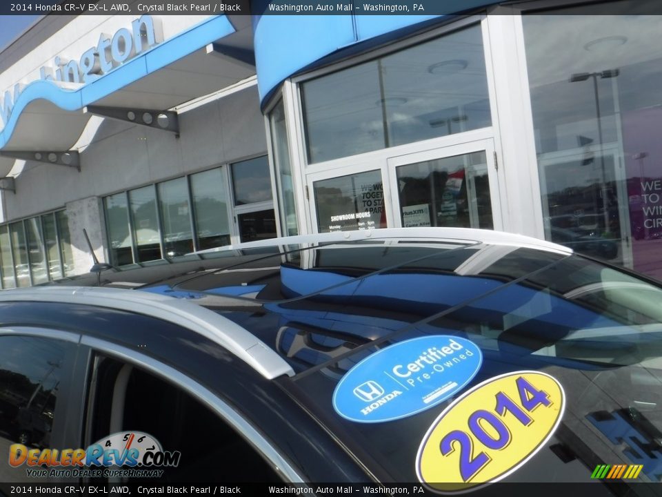 2014 Honda CR-V EX-L AWD Crystal Black Pearl / Black Photo #4