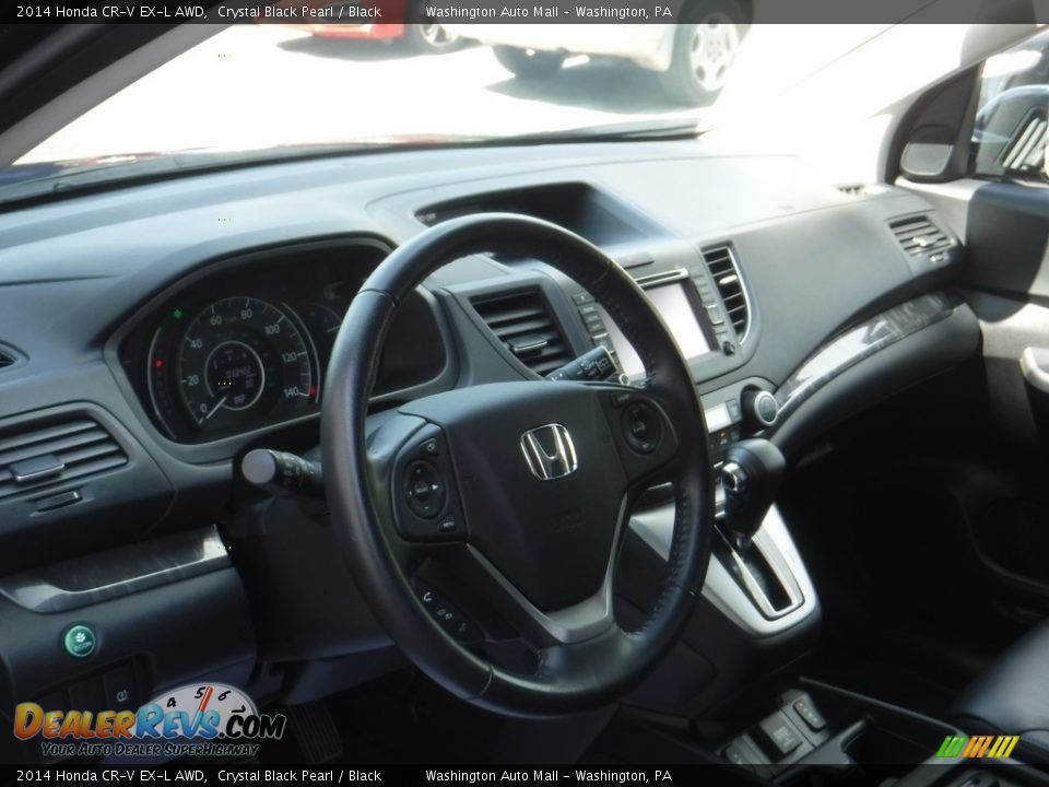 2014 Honda CR-V EX-L AWD Crystal Black Pearl / Black Photo #13