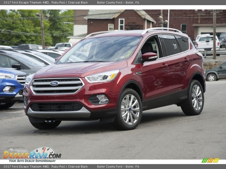 2017 Ford Escape Titanium 4WD Ruby Red / Charcoal Black Photo #1