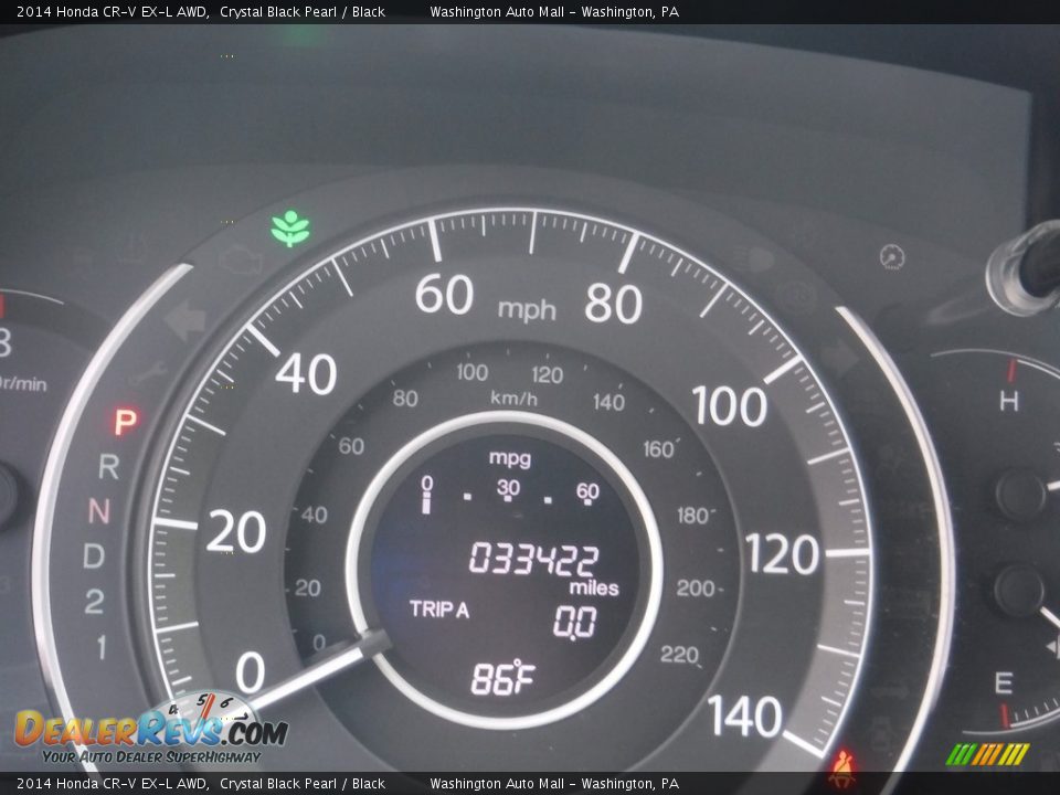 2014 Honda CR-V EX-L AWD Crystal Black Pearl / Black Photo #25