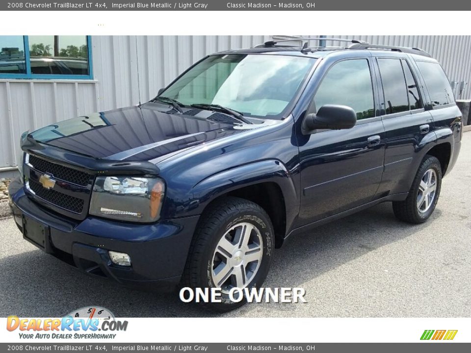 2008 Chevrolet TrailBlazer LT 4x4 Imperial Blue Metallic / Light Gray Photo #1