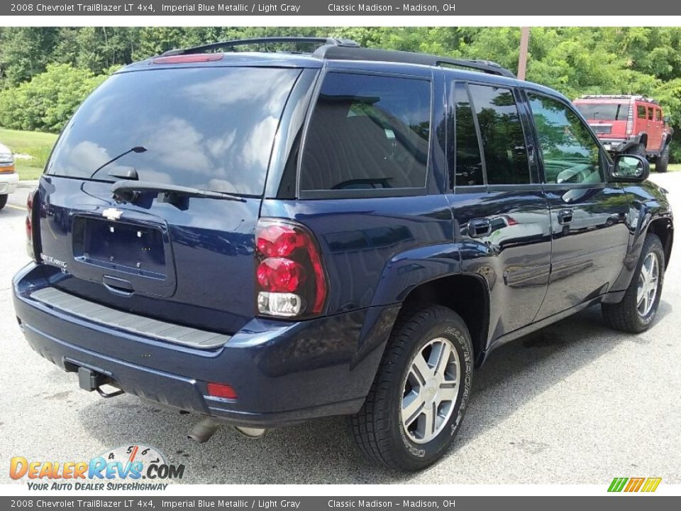 2008 Chevrolet TrailBlazer LT 4x4 Imperial Blue Metallic / Light Gray Photo #3