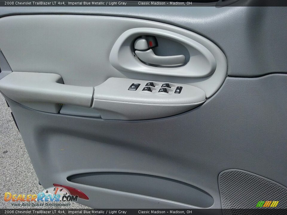 2008 Chevrolet TrailBlazer LT 4x4 Imperial Blue Metallic / Light Gray Photo #10