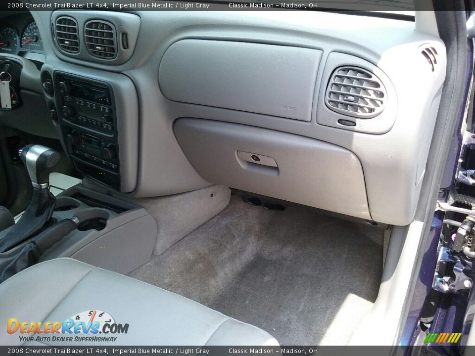 2008 Chevrolet TrailBlazer LT 4x4 Imperial Blue Metallic / Light Gray Photo #17