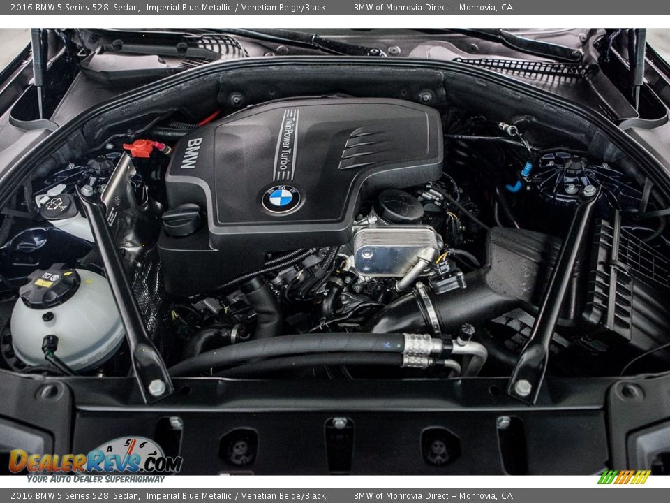 2016 BMW 5 Series 528i Sedan Imperial Blue Metallic / Venetian Beige/Black Photo #9