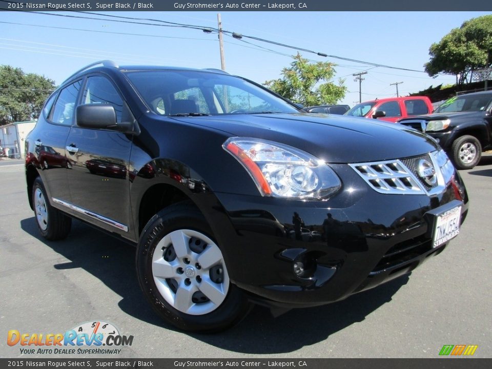 2015 Nissan Rogue Select S Super Black / Black Photo #1