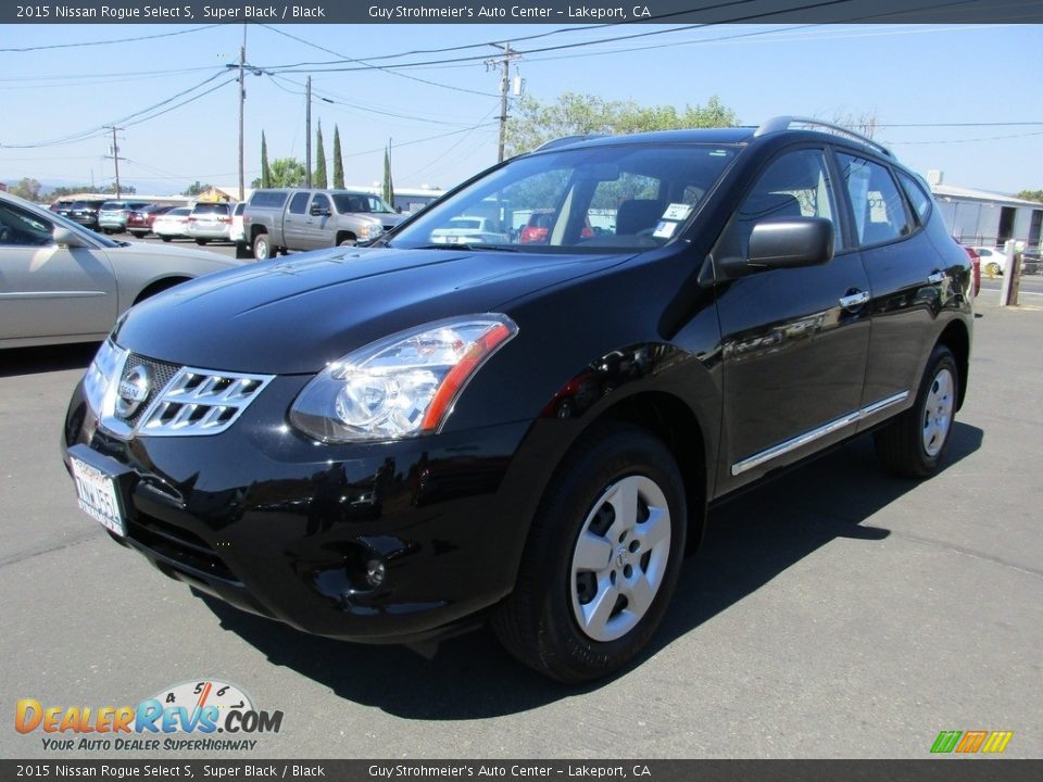 2015 Nissan Rogue Select S Super Black / Black Photo #3