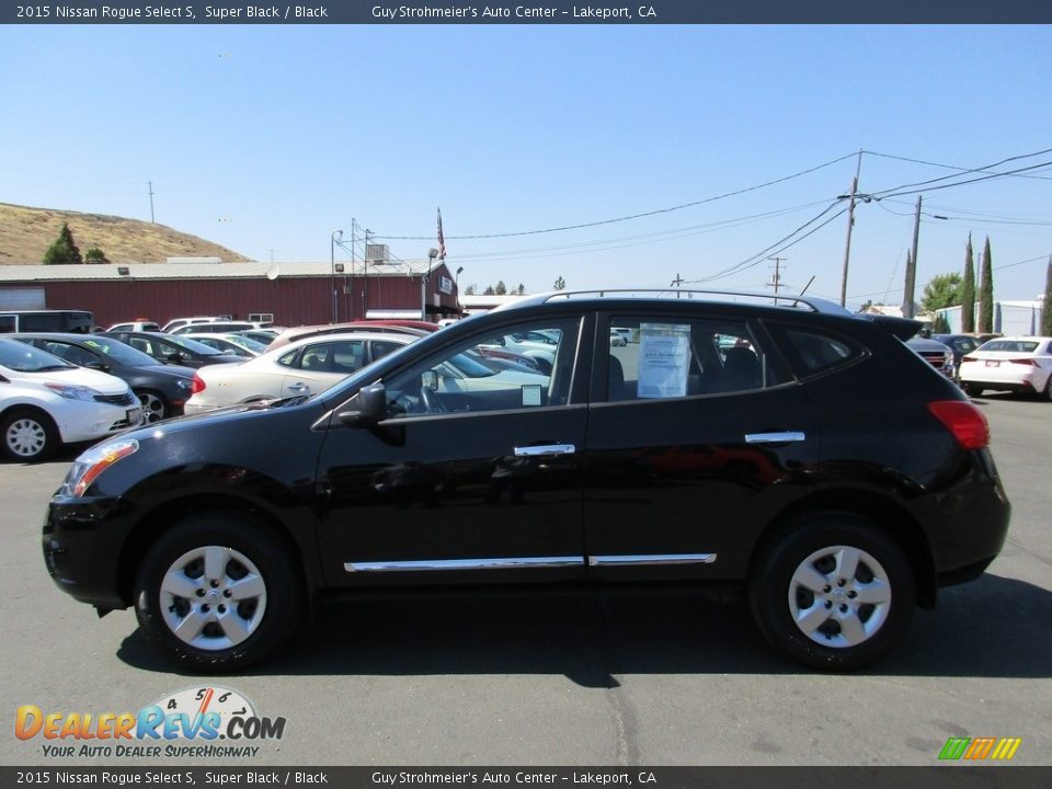 2015 Nissan Rogue Select S Super Black / Black Photo #4