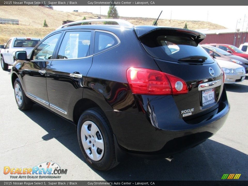 2015 Nissan Rogue Select S Super Black / Black Photo #5