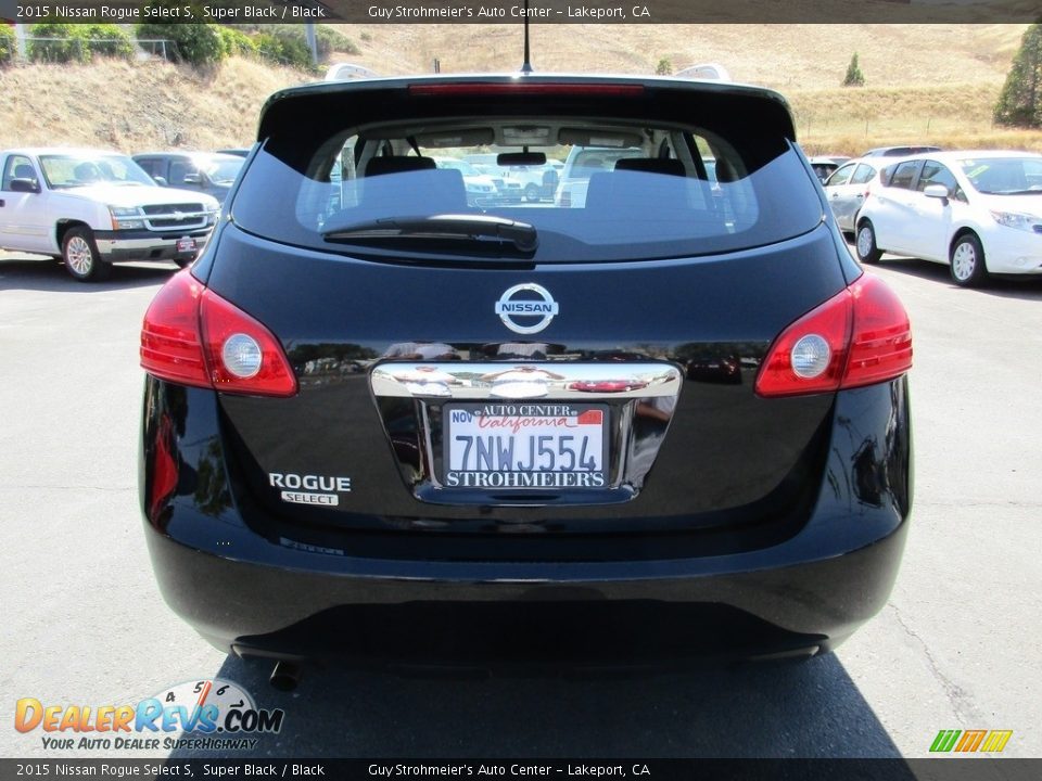 2015 Nissan Rogue Select S Super Black / Black Photo #6