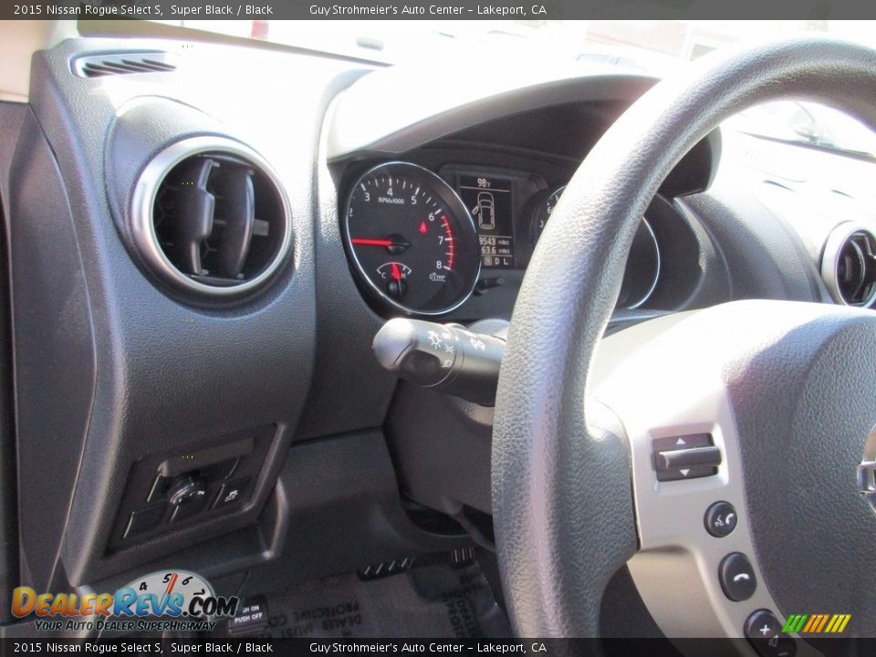 2015 Nissan Rogue Select S Super Black / Black Photo #11