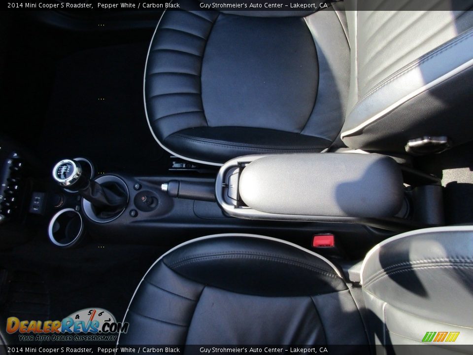 2014 Mini Cooper S Roadster Pepper White / Carbon Black Photo #16