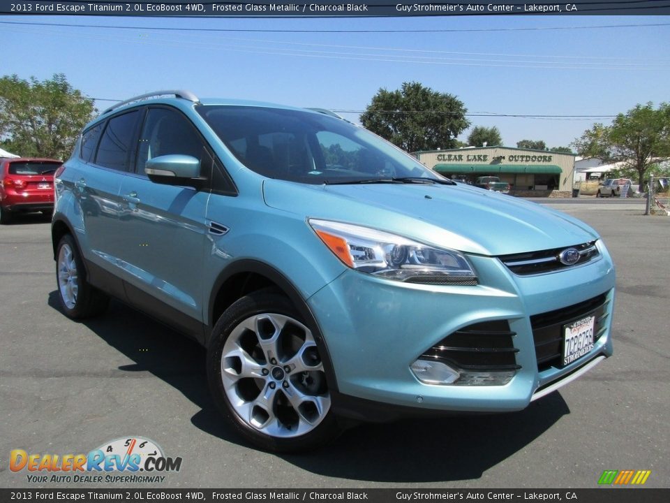 2013 Ford Escape Titanium 2.0L EcoBoost 4WD Frosted Glass Metallic / Charcoal Black Photo #1