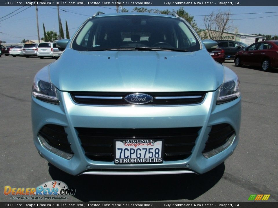 2013 Ford Escape Titanium 2.0L EcoBoost 4WD Frosted Glass Metallic / Charcoal Black Photo #2