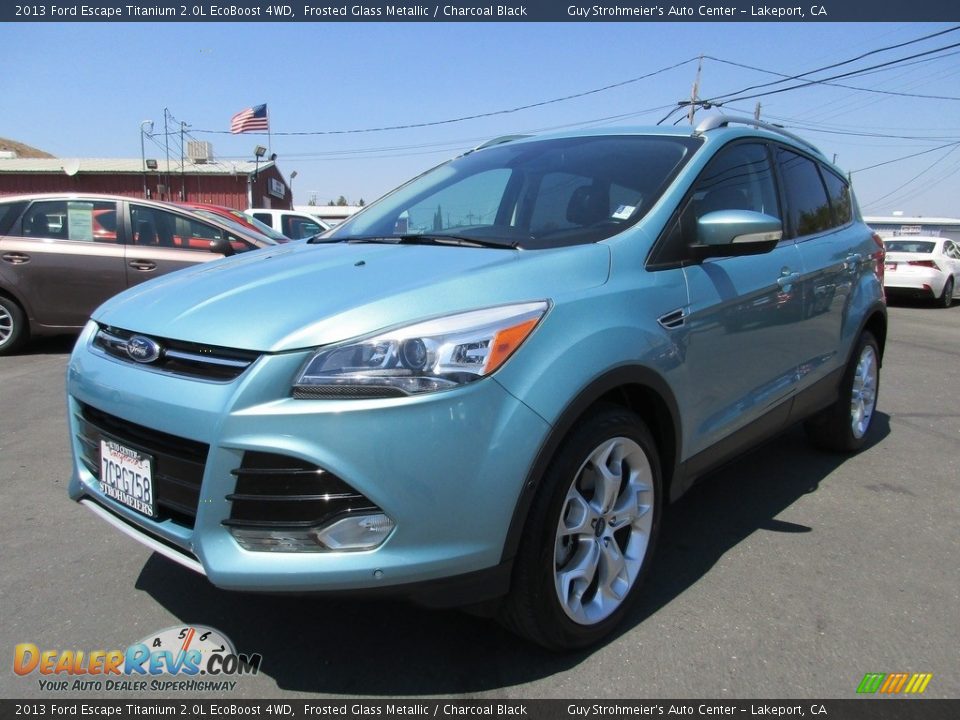 2013 Ford Escape Titanium 2.0L EcoBoost 4WD Frosted Glass Metallic / Charcoal Black Photo #3
