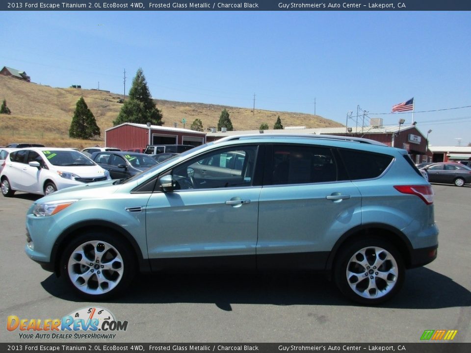 2013 Ford Escape Titanium 2.0L EcoBoost 4WD Frosted Glass Metallic / Charcoal Black Photo #4