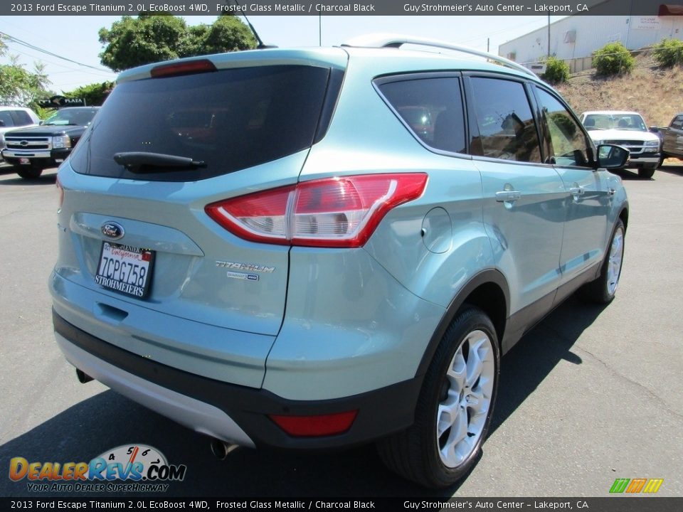 2013 Ford Escape Titanium 2.0L EcoBoost 4WD Frosted Glass Metallic / Charcoal Black Photo #7