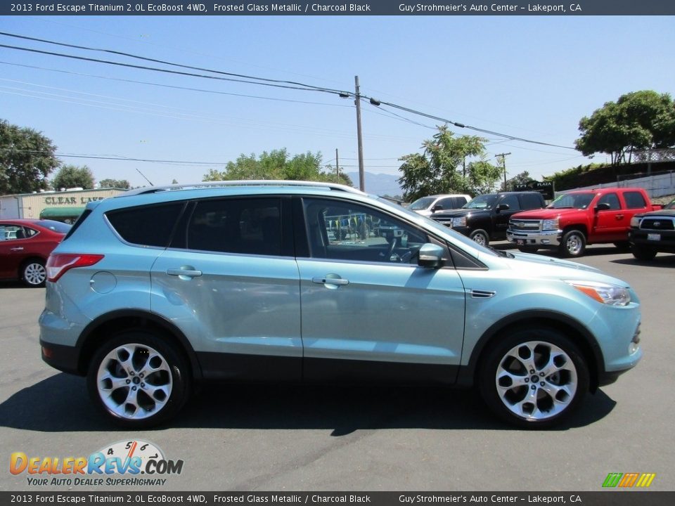2013 Ford Escape Titanium 2.0L EcoBoost 4WD Frosted Glass Metallic / Charcoal Black Photo #8