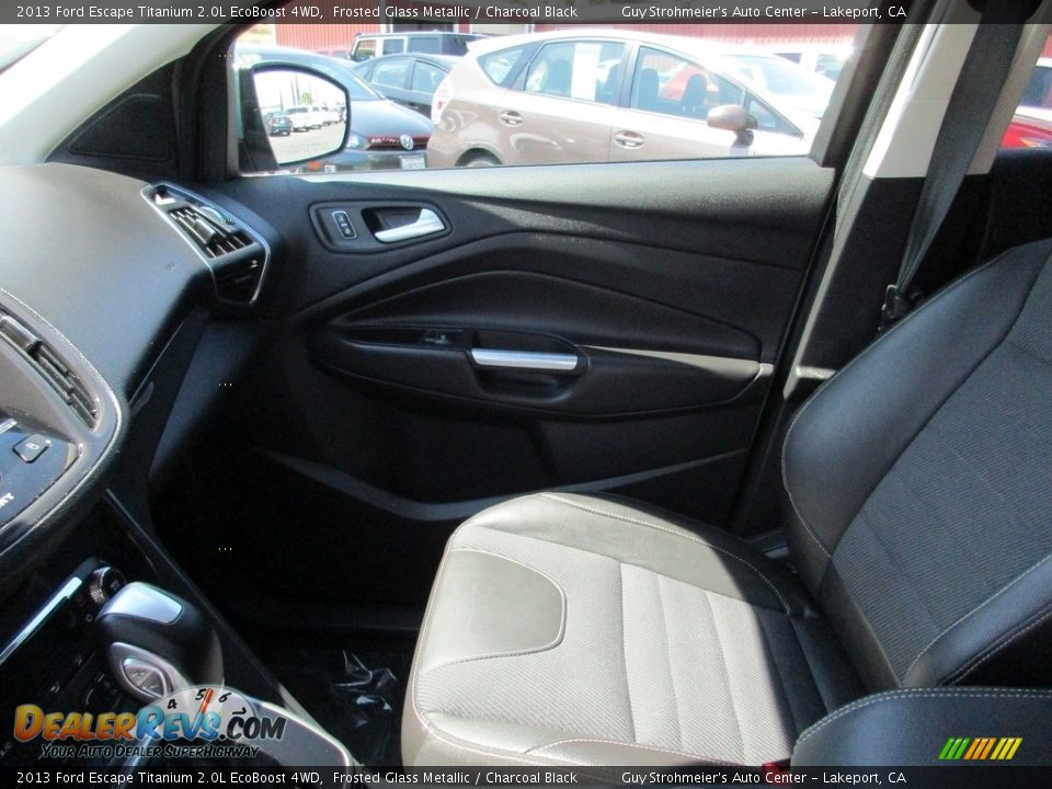 2013 Ford Escape Titanium 2.0L EcoBoost 4WD Frosted Glass Metallic / Charcoal Black Photo #16