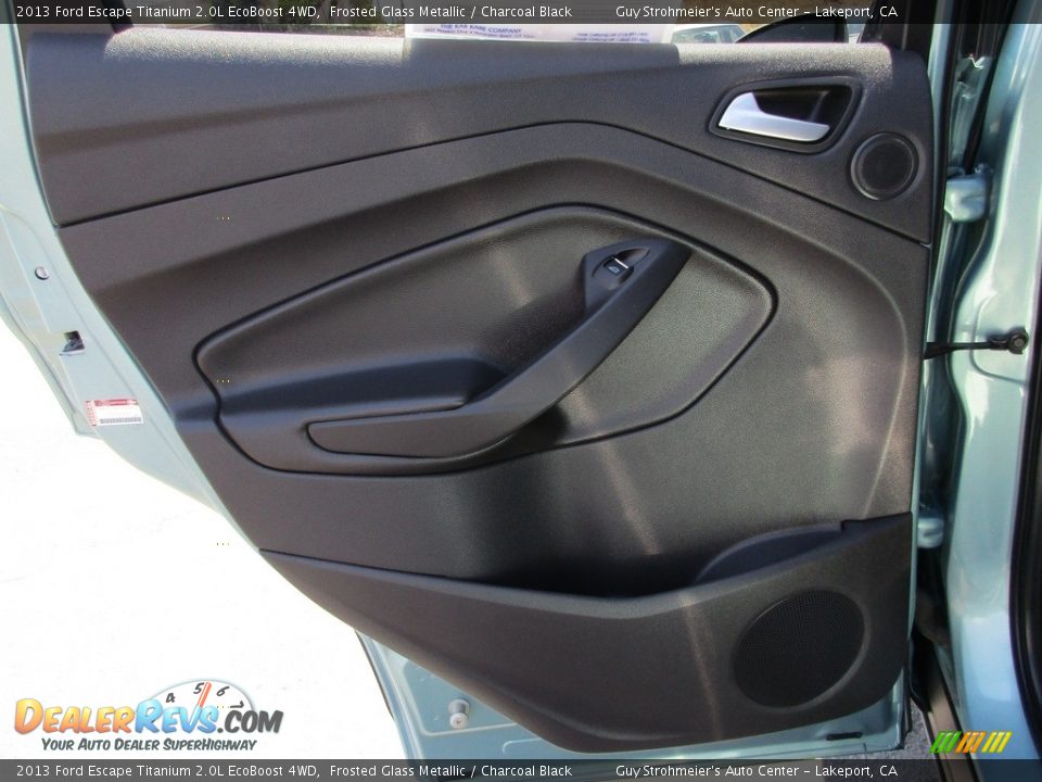 2013 Ford Escape Titanium 2.0L EcoBoost 4WD Frosted Glass Metallic / Charcoal Black Photo #22