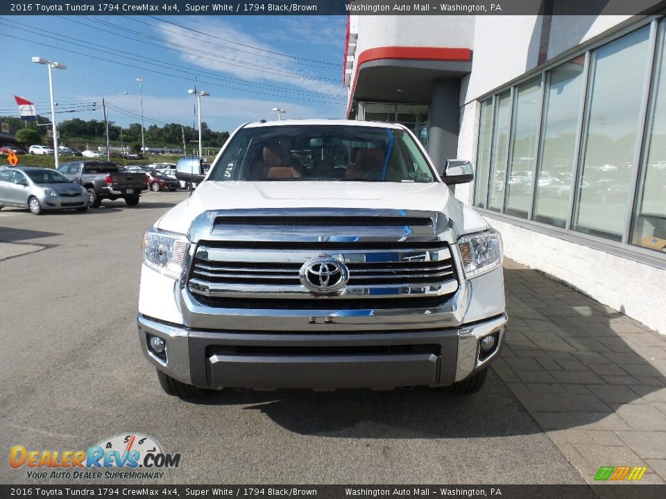 2016 Toyota Tundra 1794 CrewMax 4x4 Super White / 1794 Black/Brown Photo #3