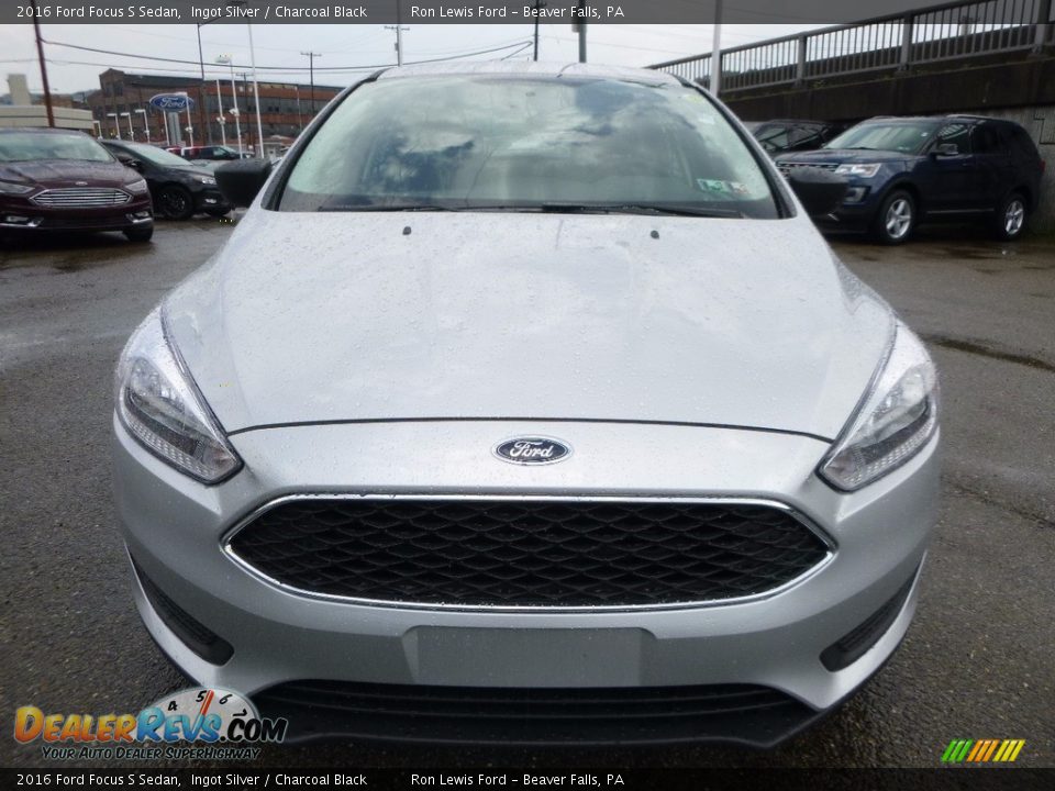 2016 Ford Focus S Sedan Ingot Silver / Charcoal Black Photo #7