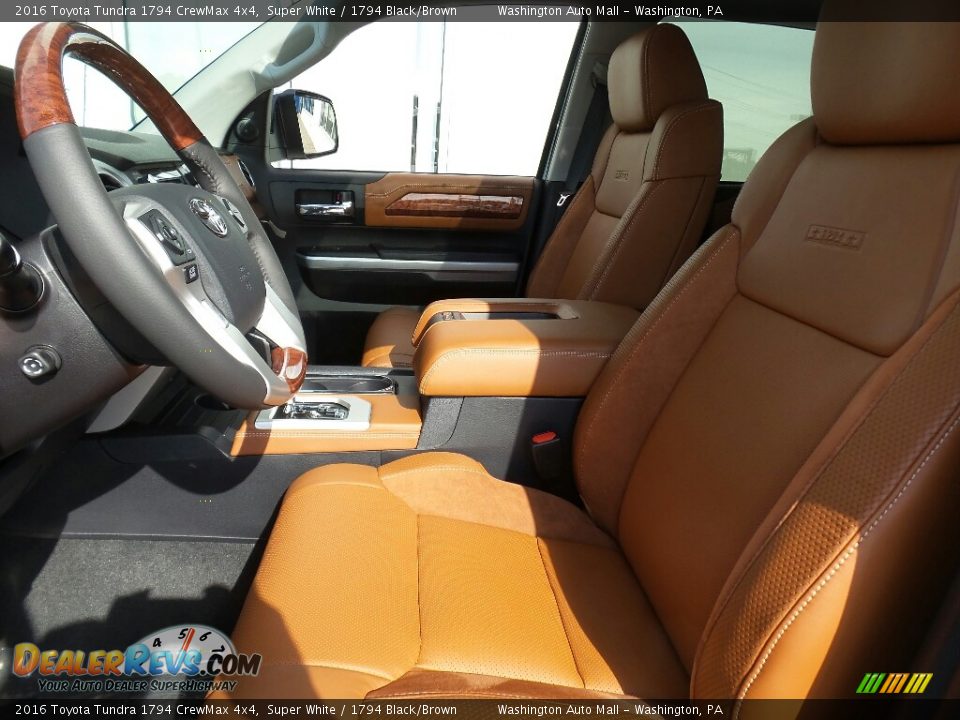 1794 Black/Brown Interior - 2016 Toyota Tundra 1794 CrewMax 4x4 Photo #12