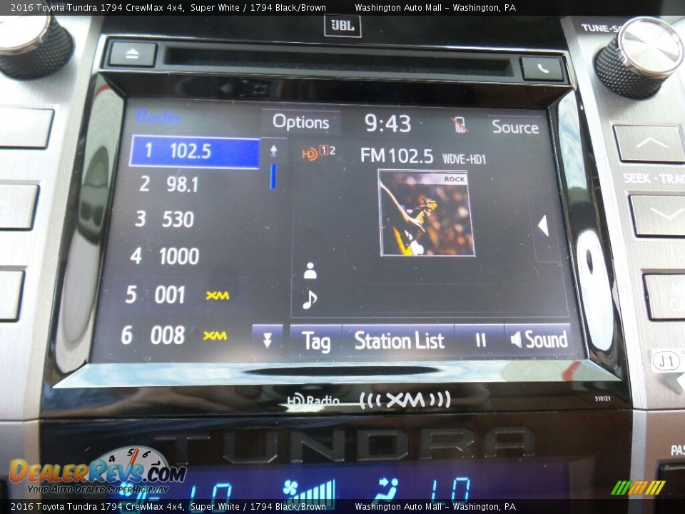 2016 Toyota Tundra 1794 CrewMax 4x4 Super White / 1794 Black/Brown Photo #13