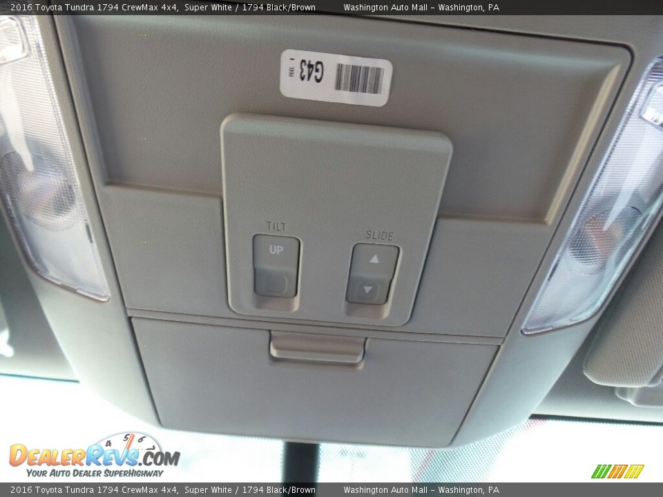 2016 Toyota Tundra 1794 CrewMax 4x4 Super White / 1794 Black/Brown Photo #19