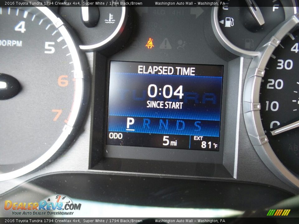 2016 Toyota Tundra 1794 CrewMax 4x4 Super White / 1794 Black/Brown Photo #23