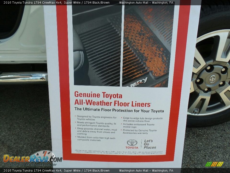 2016 Toyota Tundra 1794 CrewMax 4x4 Super White / 1794 Black/Brown Photo #29