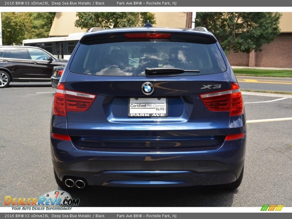2016 BMW X3 xDrive28i Deep Sea Blue Metallic / Black Photo #4