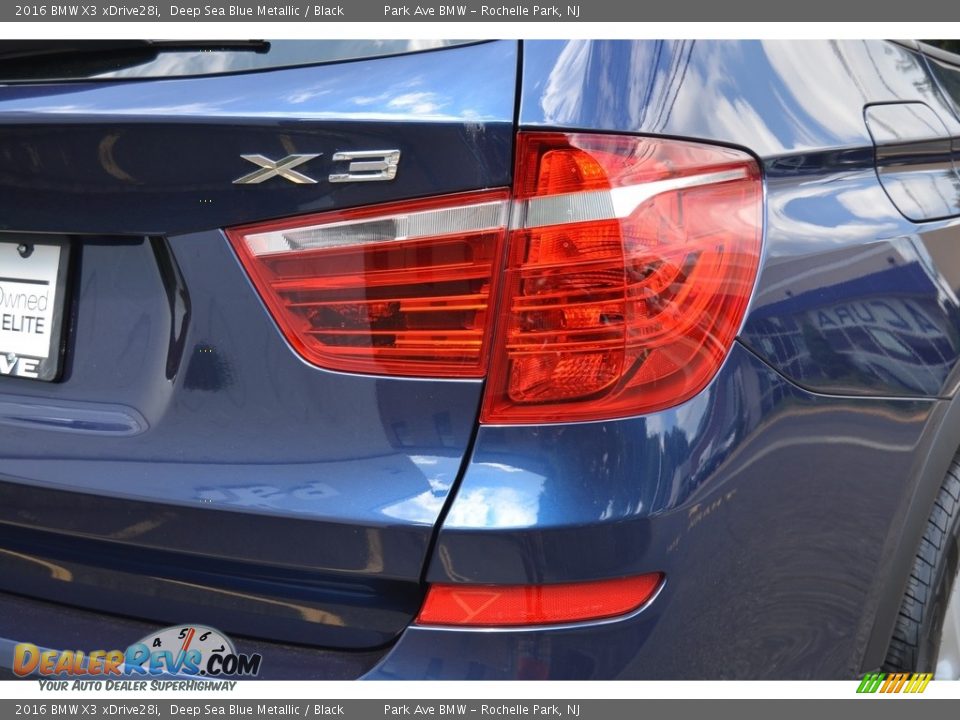 2016 BMW X3 xDrive28i Deep Sea Blue Metallic / Black Photo #23