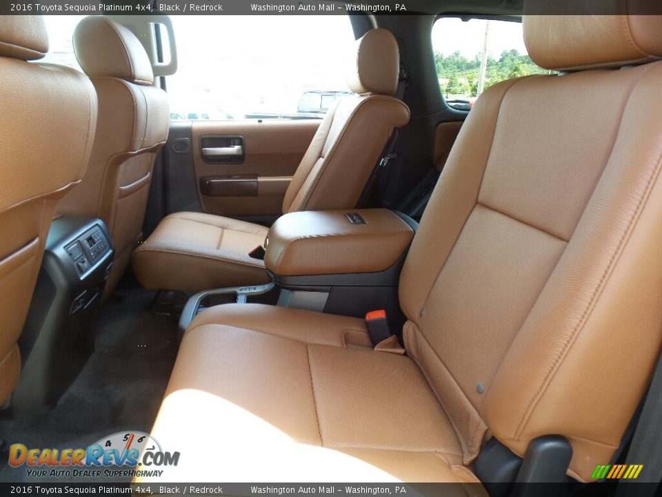 Rear Seat of 2016 Toyota Sequoia Platinum 4x4 Photo #29