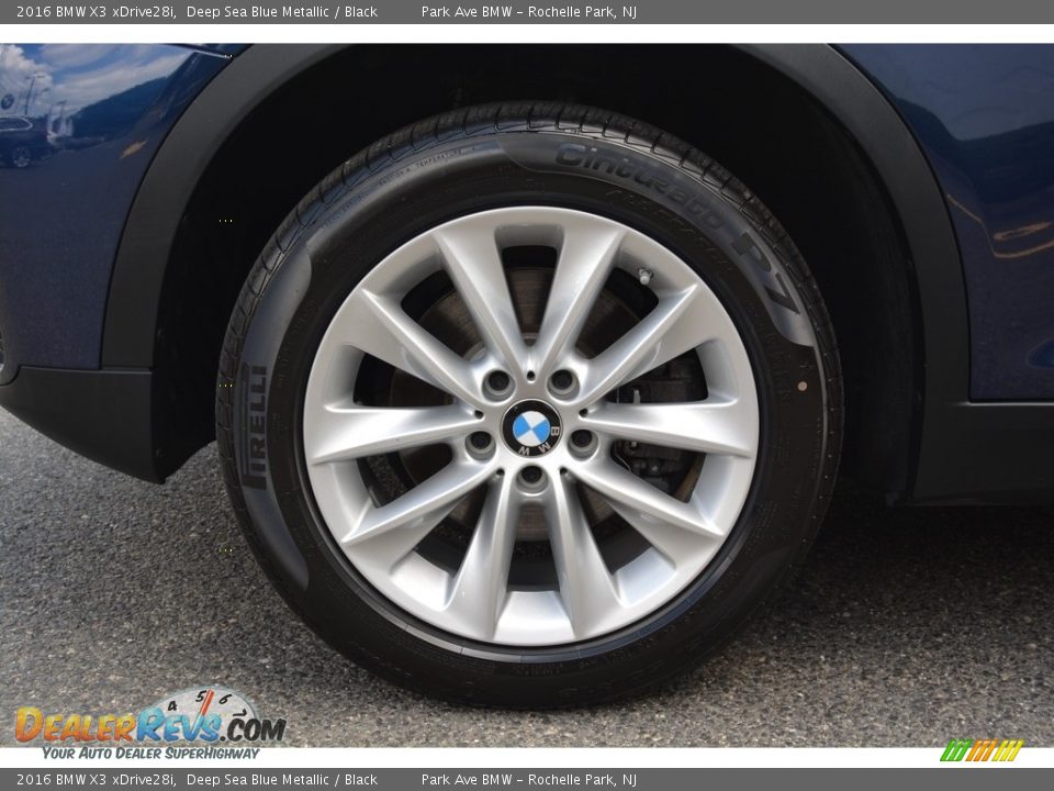 2016 BMW X3 xDrive28i Deep Sea Blue Metallic / Black Photo #32