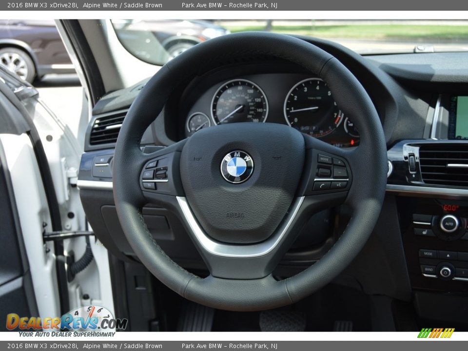 2016 BMW X3 xDrive28i Alpine White / Saddle Brown Photo #18
