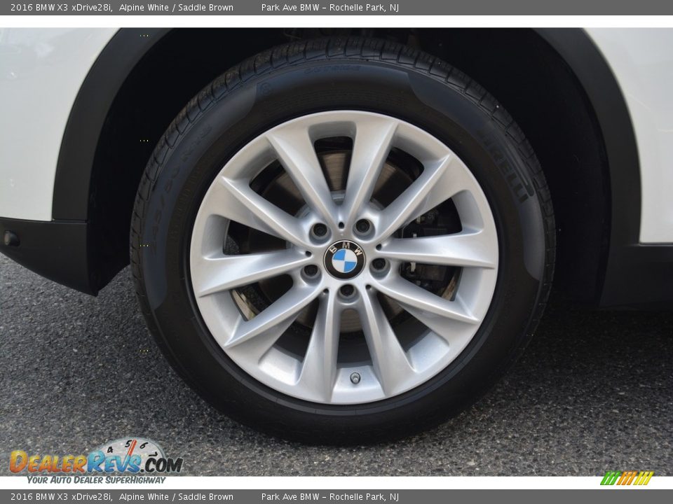 2016 BMW X3 xDrive28i Alpine White / Saddle Brown Photo #32