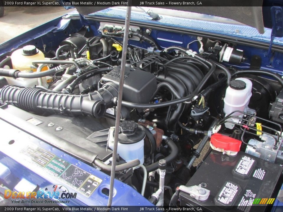 2009 Ford Ranger XL SuperCab Vista Blue Metallic / Medium Dark Flint Photo #13
