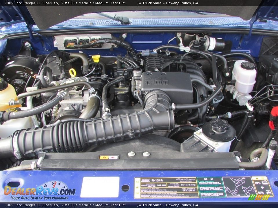 2009 Ford Ranger XL SuperCab Vista Blue Metallic / Medium Dark Flint Photo #14