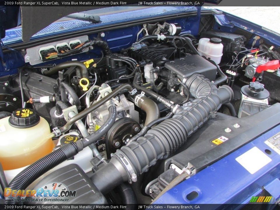 2009 Ford Ranger XL SuperCab Vista Blue Metallic / Medium Dark Flint Photo #15