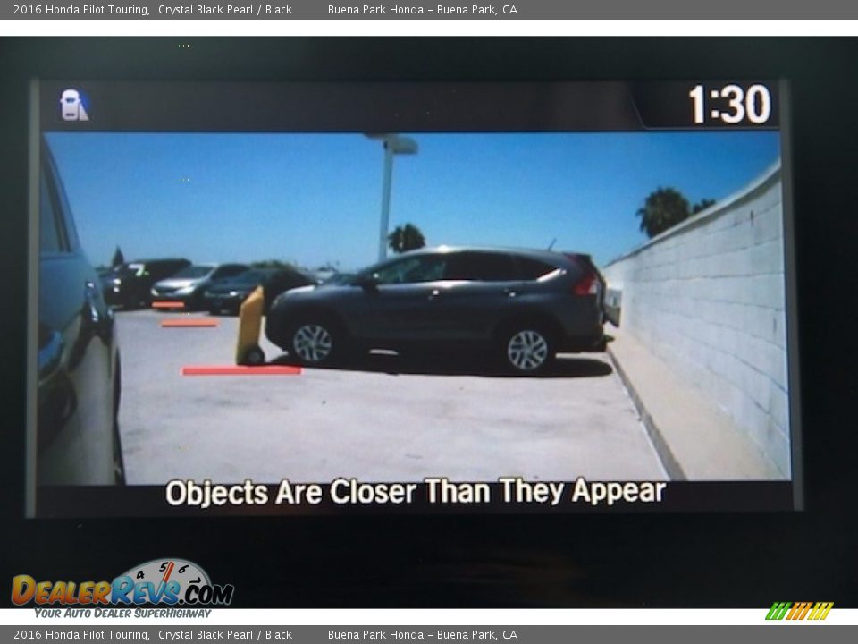 2016 Honda Pilot Touring Crystal Black Pearl / Black Photo #7