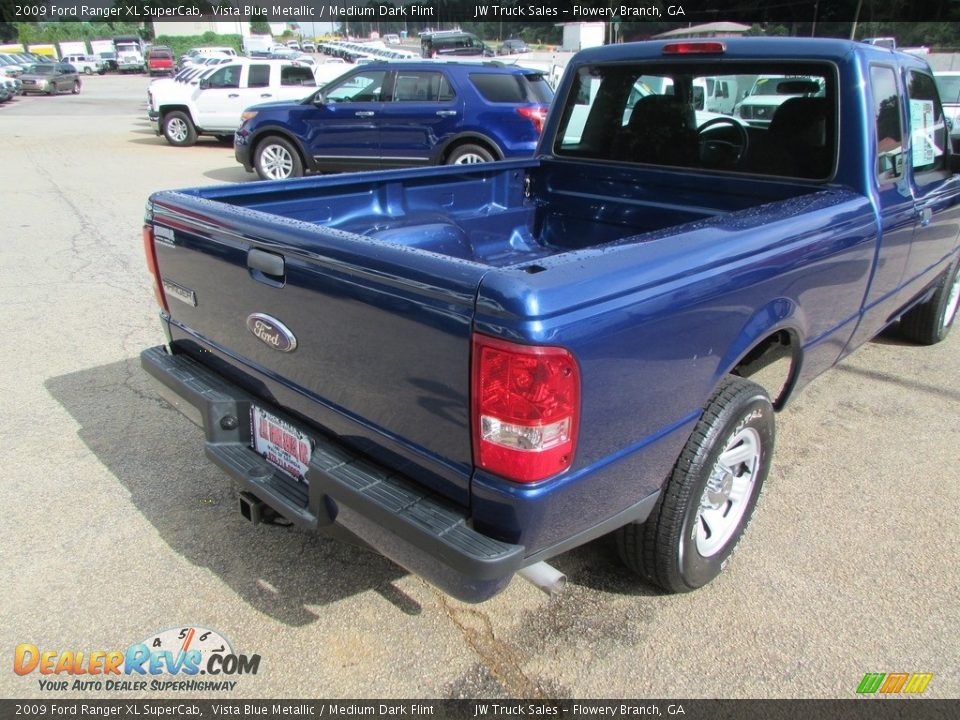 2009 Ford Ranger XL SuperCab Vista Blue Metallic / Medium Dark Flint Photo #30