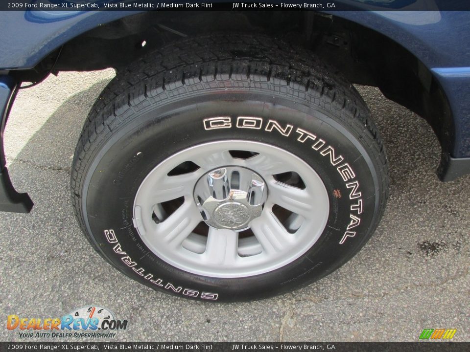 2009 Ford Ranger XL SuperCab Vista Blue Metallic / Medium Dark Flint Photo #32