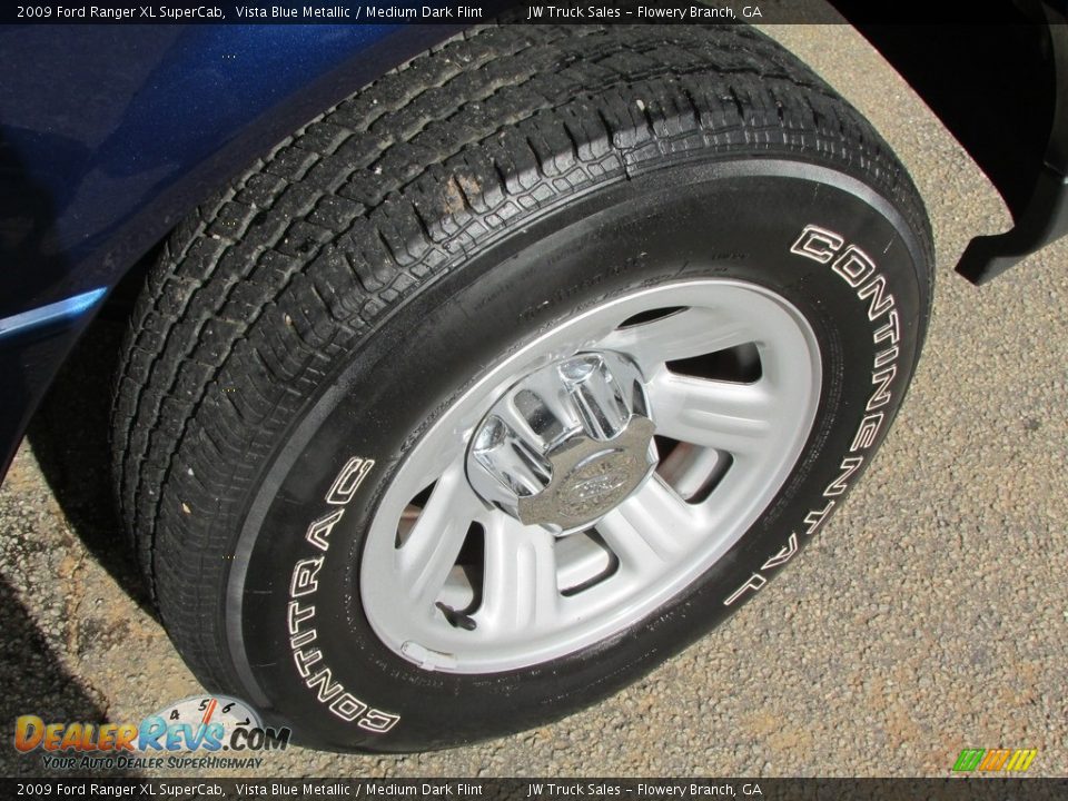 2009 Ford Ranger XL SuperCab Vista Blue Metallic / Medium Dark Flint Photo #34