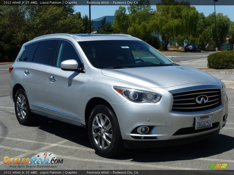 2013 Infiniti JX 35 AWD Liquid Platinum / Graphite Photo #1