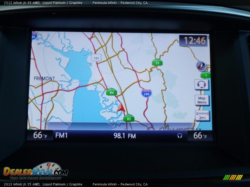 2013 Infiniti JX 35 AWD Liquid Platinum / Graphite Photo #9