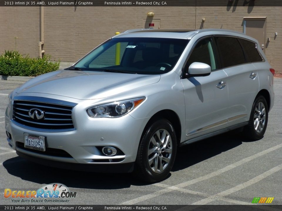 2013 Infiniti JX 35 AWD Liquid Platinum / Graphite Photo #15