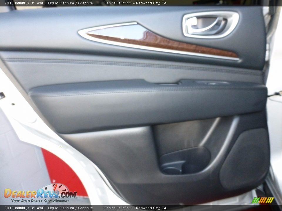 2013 Infiniti JX 35 AWD Liquid Platinum / Graphite Photo #22