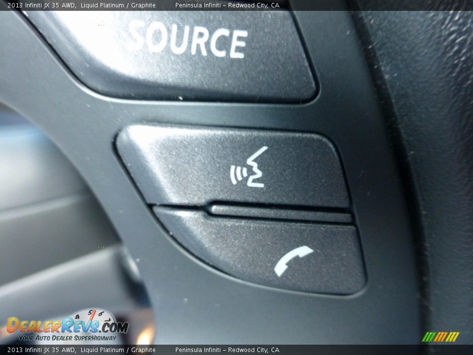 2013 Infiniti JX 35 AWD Liquid Platinum / Graphite Photo #23